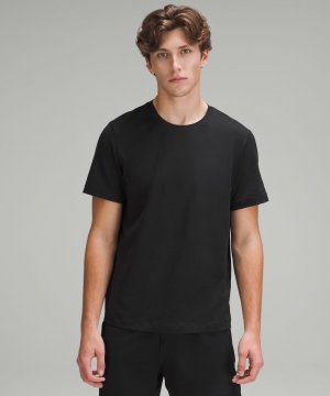 Рубашка из мягкого джерси с короткими рукавами , черный Lululemon