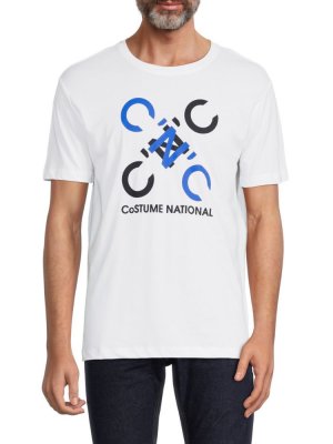 Футболка с логотипом C'N'C Costume National, белый C'N'C NATIONAL