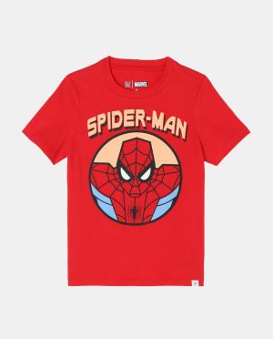Человек-паук рисует футболку мальчика Gap, красный GAP