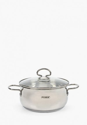 Кастрюля Pyrex Classic Touch, 18x8.5 см., 2.1 л. Цвет: серебряный