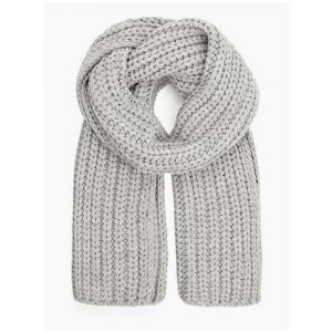 Серый вязаный шарф Incity, цвет меланж, размер One size INCITY. Цвет: серый