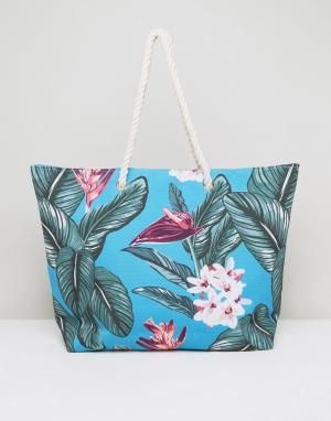 Пляжная сумка с гавайским принтом -Мульти South Beach
