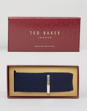 Подарочный набор с галстуком и зажимом для галстука Ted Baker. Цвет: синий
