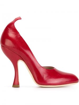 Туфли с круглым носком Vivienne Westwood. Цвет: красный