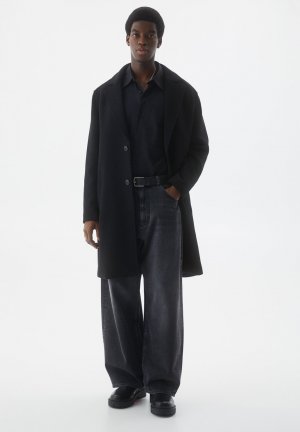 Классическое пальто BLEND PULL&BEAR, цвет black Pull&Bear