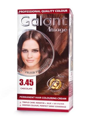 Cтойкая крем-краска для волос  GALANT 3.45 шоколадно-каштановый, 115 мл., (Болгария) Image. Цвет: кремовый