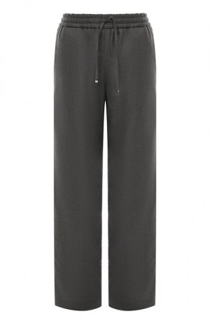 Шерстяные брюки Dondup. Цвет: серый