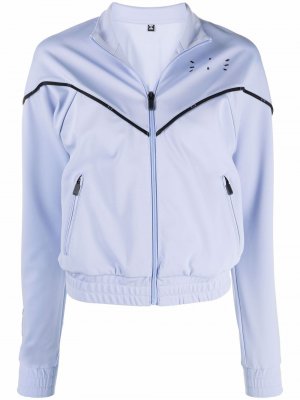 Спортивная куртка с отделкой в полоску MCQ. Цвет: фиолетовый
