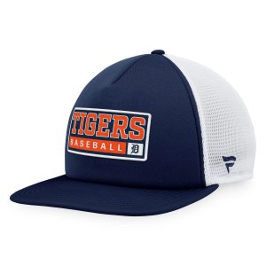 Мужская кепка темно-синего/белого цвета из пеноматериала Detroit Tigers Snapback Majestic