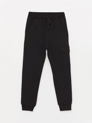 Базовые спортивные штаны для мальчиков с эластичной резинкой на талии , новый черный LCW Kids