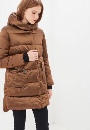 Куртка утепленная Grishko. Цвет: коричневый