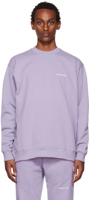 Пурпурный свитшот с вышивкой Saintwoods