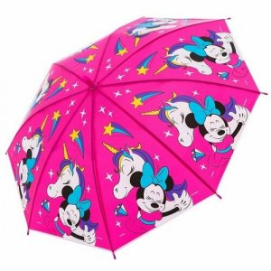 Зонт розовый Disney. Цвет: розовый