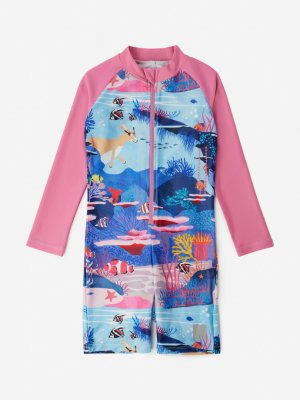 Плавательный костюм для девочек Titania, Розовый Lassie. Цвет: розовый