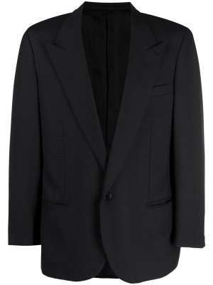 Клетчатый пиджак 1980-х годов Missoni Pre-Owned. Цвет: черный