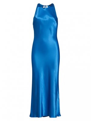 Атласное платье миди без рукавов Solene , цвет cobalt Rails