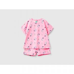 Пижама , размер M/130, розовый UNITED COLORS OF BENETTON. Цвет: розовый