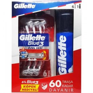 Blue3 Shaver 6 Pack + Normal Foam Special Series Gillette