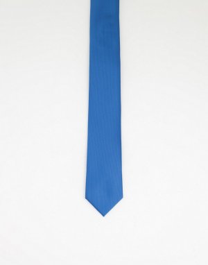 Атласный галстук бирюзового цвета -Голубой Gianni Feraud