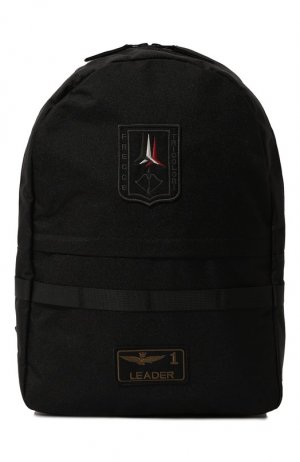 Текстильный рюкзак Aeronautica Militare. Цвет: чёрный