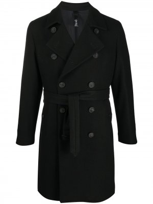Двубортное пальто Savelletri Hevo. Цвет: черный