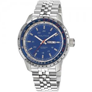 Наручные часы NAPP39S24 NAUTICA. Цвет: синий/серебристый