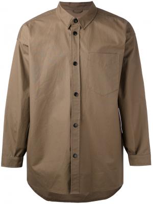 Куртка-рубашка Lerum Stutterheim. Цвет: коричневый