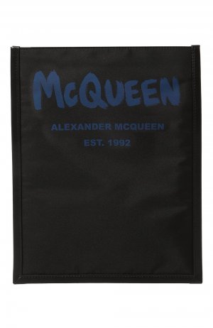 Текстильная сумка Alexander McQueen. Цвет: чёрный