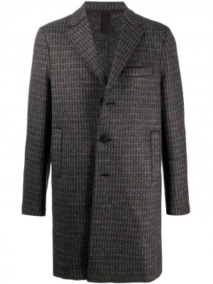 Однобортное пальто Harris Wharf London. Цвет: коричневый