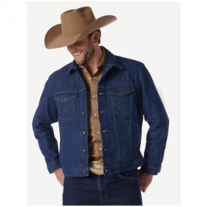 Куртка джинсовая Cowboy Cut Prewashed Denim (XXL) Wrangler. Цвет: синий