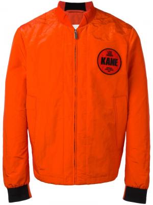 Куртка бомбер Law and Order Christopher Kane. Цвет: жёлтый и оранжевый