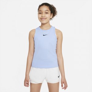Теннисная майка для девочек школьного возраста Court Dri-FIT Victory - Синий Nike