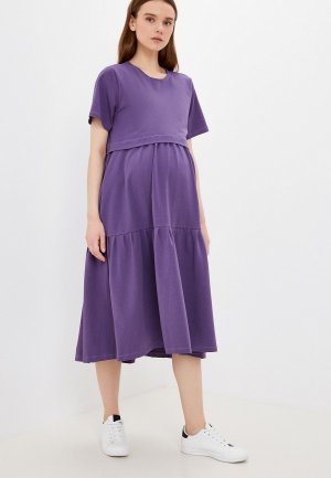 Платье Proud Mom. Цвет: фиолетовый