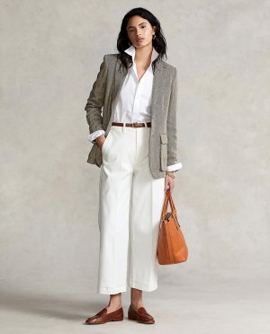 Женские широкие брюки-чиносы , белый Polo Ralph Lauren. Цвет: белый