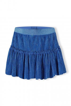 Блестящая плиссированная юбка для вечеринки, синий Minoti
