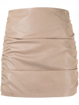 Мини-юбка со сборками Michelle Mason. Цвет: бежевый