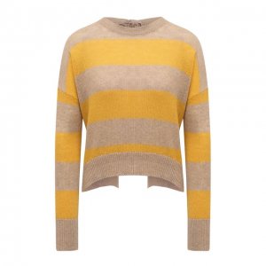 Пуловер из шерсти и кашемира Marni. Цвет: жёлтый