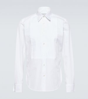 Хлопковая рубашка под смокинг , белый Lanvin