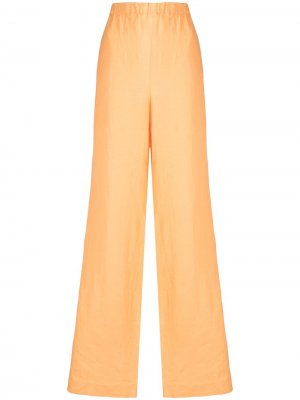 Расклешенные брюки широкого кроя BONDI BORN. Цвет: оранжевый
