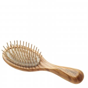 Антистатическая расческа из оливкового дерева, компактная Hair Brush Hydrea London