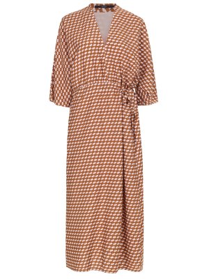 Платье из вискозы WINDSOR. Цвет: коричневый