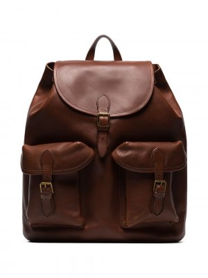 Рюкзак с пряжками Polo Ralph Lauren. Цвет: коричневый