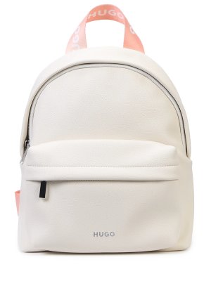 Рюкзак из экокожи HUGO. Цвет: кремовый