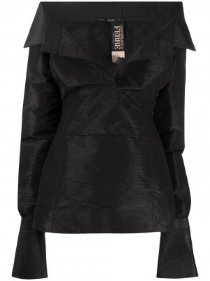 Блузка с длинными рукавами и открытыми плечами Gianfranco Ferré Pre-Owned. Цвет: черный