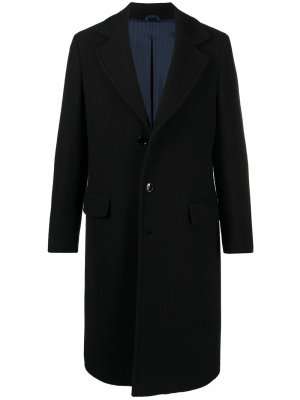 Двубортное пальто MP Massimo Piombo. Цвет: черный
