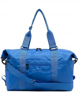 Дорожная сумка с логотипом agnès b.. Цвет: синий