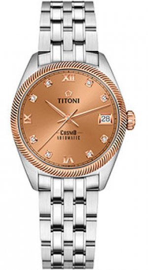 Швейцарские наручные женские часы 828-SRG-653. Коллекция Cosmo Titoni