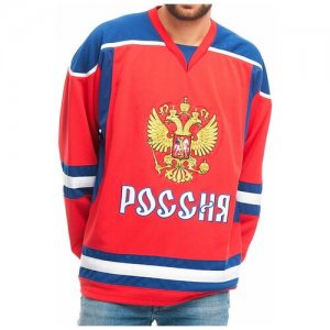 Хоккейный свитер Россия Atributika & Club. Цвет: красный
