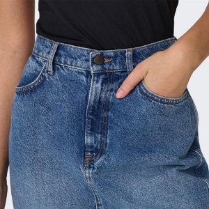 Onlcilla длинная джинсовая юбка из хлопка ТОЛЬКО для женщин Only