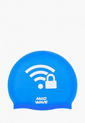 Шапочка для плавания MadWave WI-FI. Цвет: синий